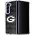NFL Green Bay Packers Black & White Galaxy Z Fold5 5G Clear Case