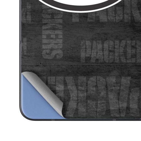 NFL Green Bay Packers Black & White Galaxy Z Fold5 5G Skin