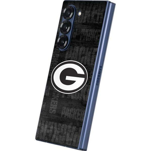 NFL Green Bay Packers Black & White Galaxy Z Fold6 Skin