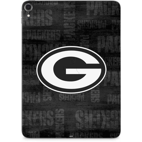NFL Green Bay Packers Black & White Apple iPad Pro Skin
