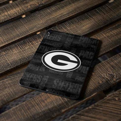NFL Green Bay Packers Black & White Apple iPad Pro Skin