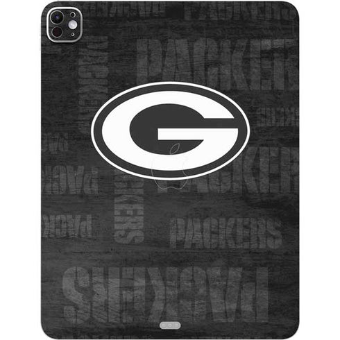 NFL Green Bay Packers Black & White iPad Pro 13in M4 (2024) Skin