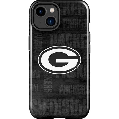 NFL Green Bay Packers Black & White iPhone 15 Impact Case