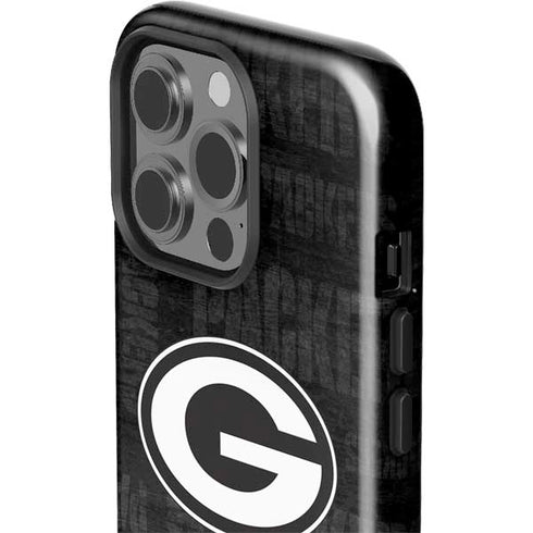 NFL Green Bay Packers Black & White iPhone 15 Pro Impact Case