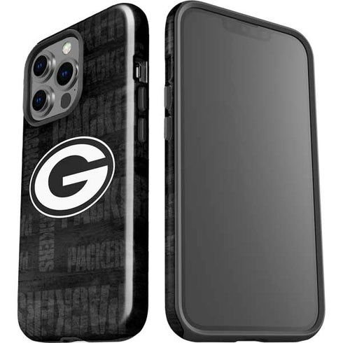 NFL Green Bay Packers Black & White iPhone 15 Pro Impact Case