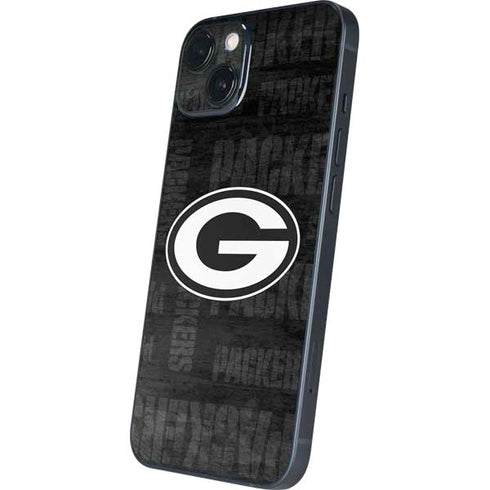 NFL Green Bay Packers Black & White iPhone 15 Skin