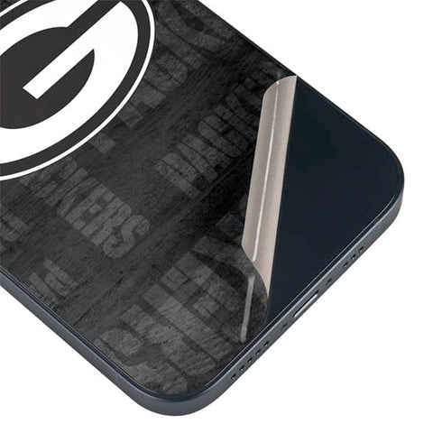 NFL Green Bay Packers Black & White iPhone 15 Skin