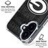 NFL Green Bay Packers Black & White iPhone 16 Plus Clear Case