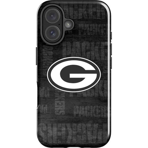 NFL Green Bay Packers Black & White iPhone 16 Plus Impact Case