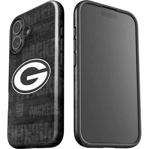 NFL Green Bay Packers Black & White iPhone 16 Plus Impact Case
