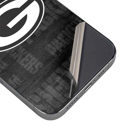 NFL Green Bay Packers Black & White iPhone 16 Pro Skin