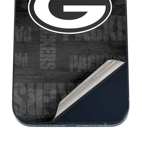 NFL Green Bay Packers Black & White iPhone 16 Skin