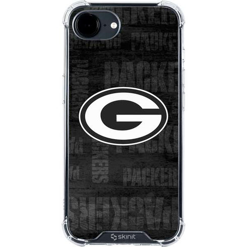 NFL Green Bay Packers Black & White iPhone 16e Clear Case