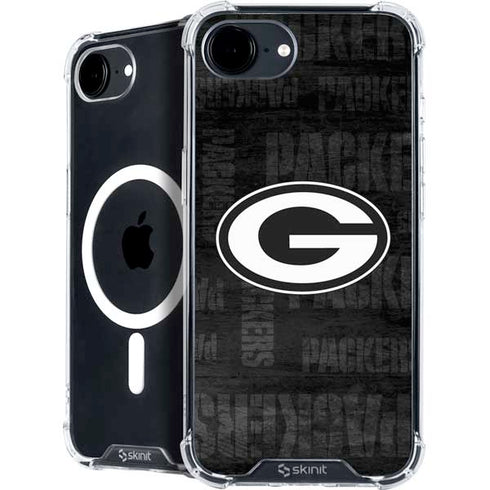 NFL Green Bay Packers Black & White iPhone 16e MagSafe Case