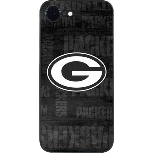 NFL Green Bay Packers Black & White iPhone 16e Skin