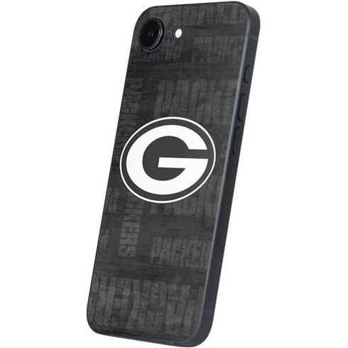 NFL Green Bay Packers Black & White iPhone 16e Skin