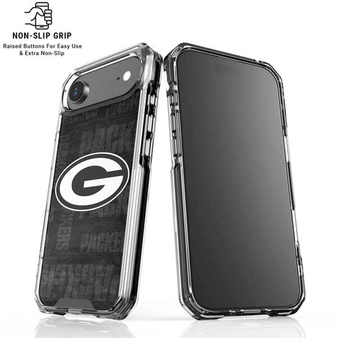NFL Green Bay Packers Black & White iPhone 17 Air Clear Case