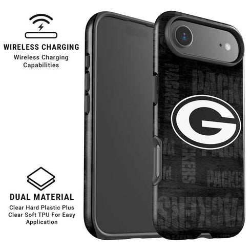 NFL Green Bay Packers Black & White iPhone 17 Air Magsafe Impact Case