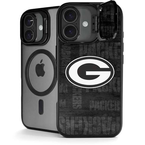 NFL Green Bay Packers Black & White iPhone 17 Kickstand Case