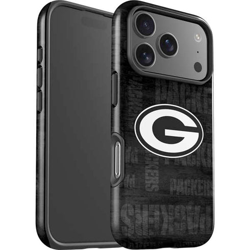 NFL Green Bay Packers Black & White iPhone 17 Pro Impact Case