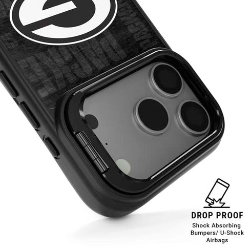 NFL Green Bay Packers Black & White iPhone 17 Pro Kickstand Case