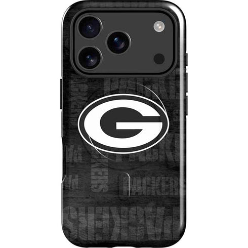 NFL Green Bay Packers Black & White iPhone 17 Pro Magsafe Impact Case