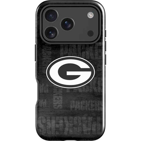 NFL Green Bay Packers Black & White iPhone 17 Pro Max Impact Case