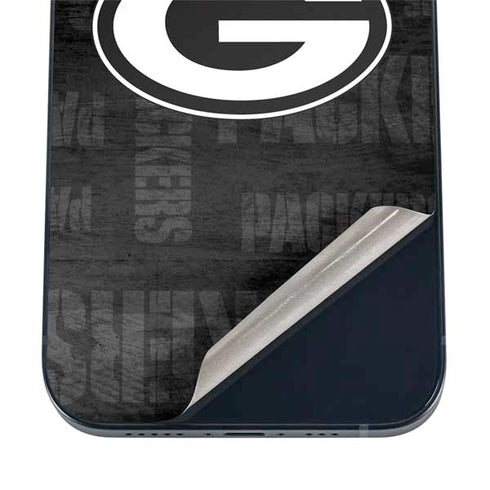 NFL Green Bay Packers Black & White iPhone 17 Pro Skin