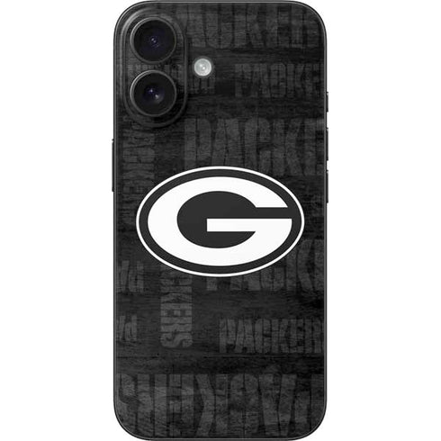 NFL Green Bay Packers Black & White iPhone 17 Skin