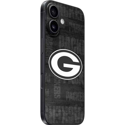 NFL Green Bay Packers Black & White iPhone 17 Skin