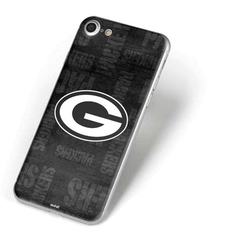 NFL Green Bay Packers Black & White iPhone 8 Skin