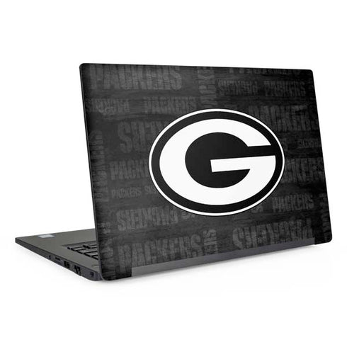 NFL Green Bay Packers Black & White Dell Latitude Skin