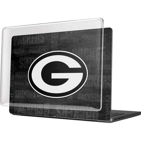 NFL Green Bay Packers Black & White MacBook Pro 14in (2021-24) Case plus Skin