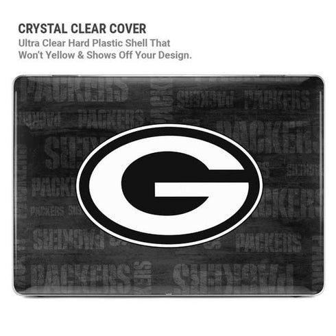 NFL Green Bay Packers Black & White MacBook Pro 14in (2021-24) Case plus Skin