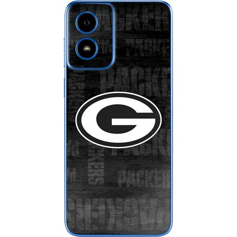 NFL Green Bay Packers Black & White Moto G Play 4G (2024) Skin