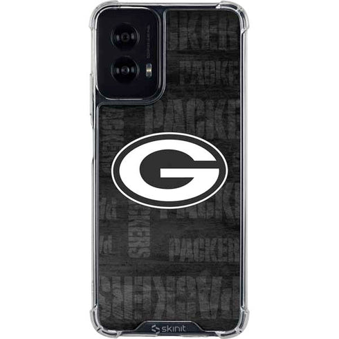 NFL Green Bay Packers Black & White Moto G Power 5G (2024) Clear Case