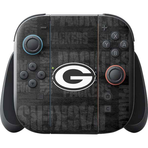 NFL Green Bay Packers Black & White Nintendo Switch 2 (2025) with Joy-Con Skin