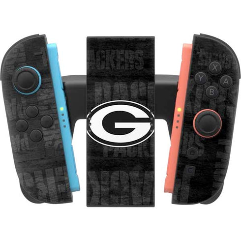 NFL Green Bay Packers Black & White Nintendo Switch 2 (2025) Joy-Con Controller Skin