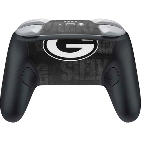 NFL Green Bay Packers Black & White Nintendo Switch 2 (2025) Pro Controller Skin