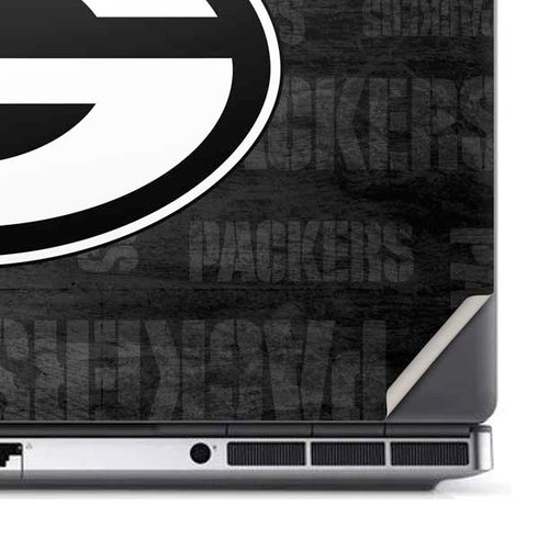 NFL Green Bay Packers Black & White Dell Precision Skin