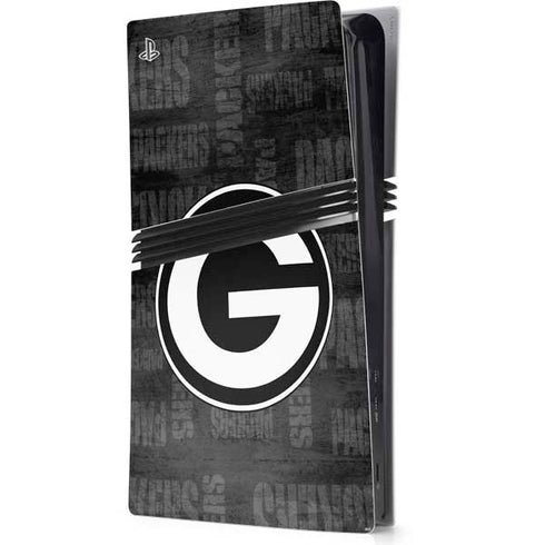 NFL Green Bay Packers Black & White PS5 Pro Console Skin