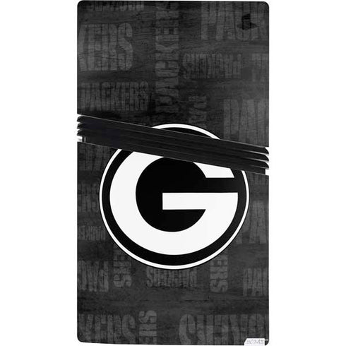 NFL Green Bay Packers Black & White PS5 Pro Console Skin