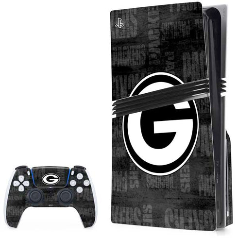 NFL Green Bay Packers Black & White PlayStation PS5 Skins