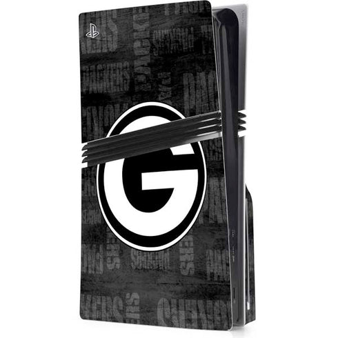 NFL Green Bay Packers Black & White PlayStation PS5 Skins
