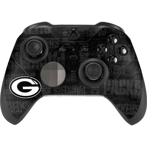 NFL Green Bay Packers Black & White Xbox Elite Wireless Controller Series 2 Skin