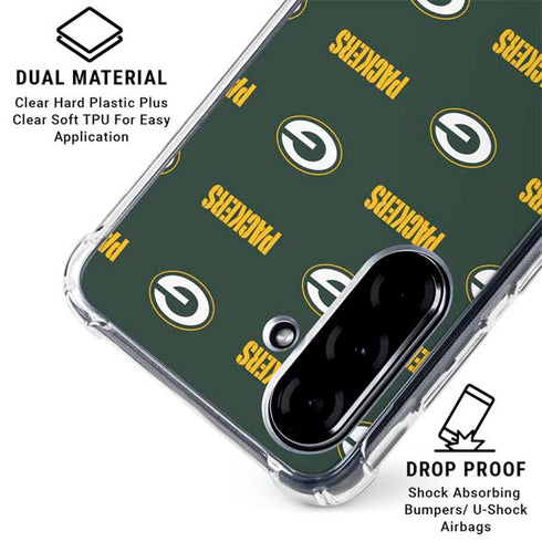 NFL Green Bay Packers Blitz Series Galaxy A36 5G Clear Case