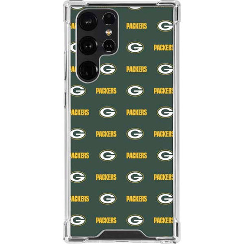 NFL Green Bay Packers Blitz Series Galaxy S23 Ultra Clear Case