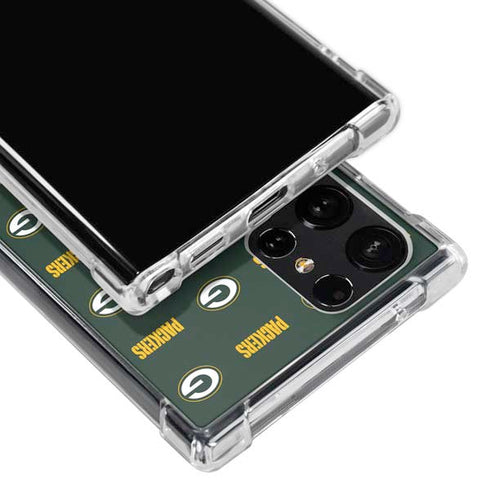NFL Green Bay Packers Blitz Series Galaxy S23 Ultra Clear Case