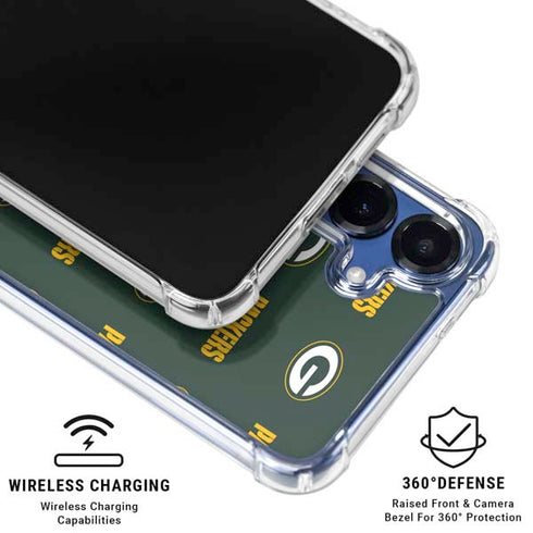 NFL Green Bay Packers Blitz Series Galaxy S25 Clear Case