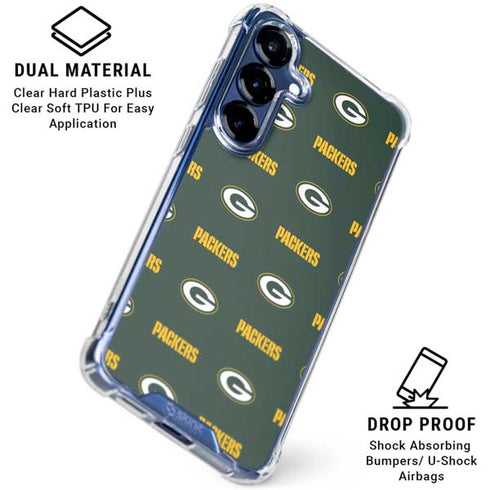 NFL Green Bay Packers Blitz Series Galaxy S25 Clear Case